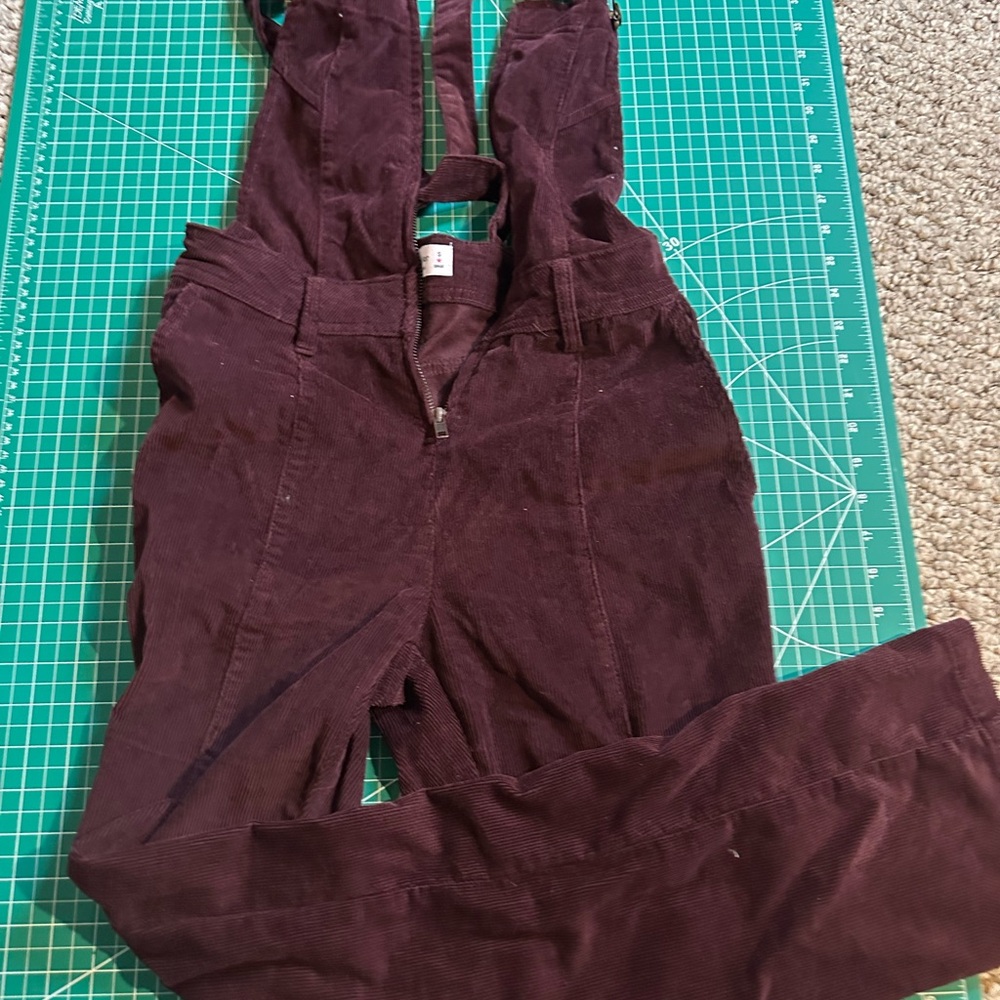 Vanilla Star Corduroy Overalls in Plum